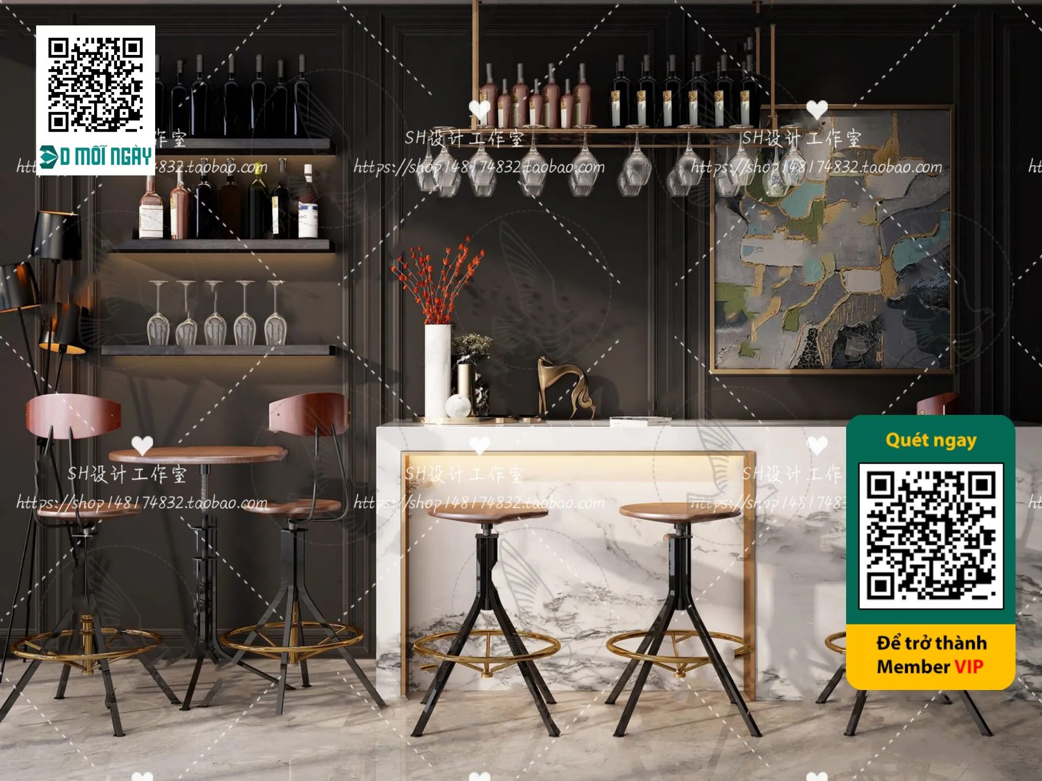 OTHER MODELS - BAR - VRAY / CORONA - 3D MODEL - 5351