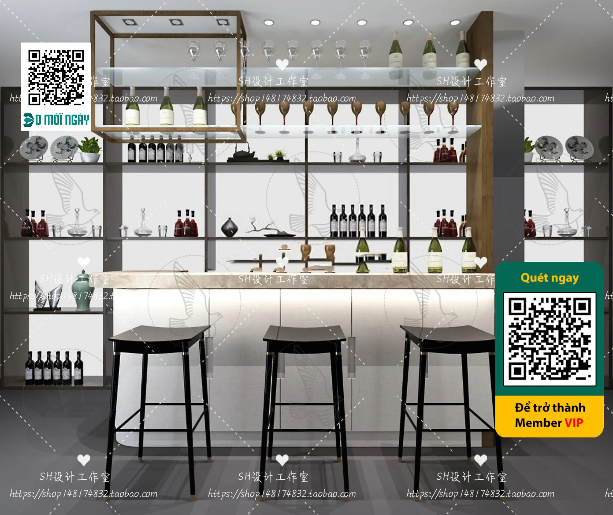 OTHER MODELS - BAR - VRAY / CORONA - 3D MODEL - 5357