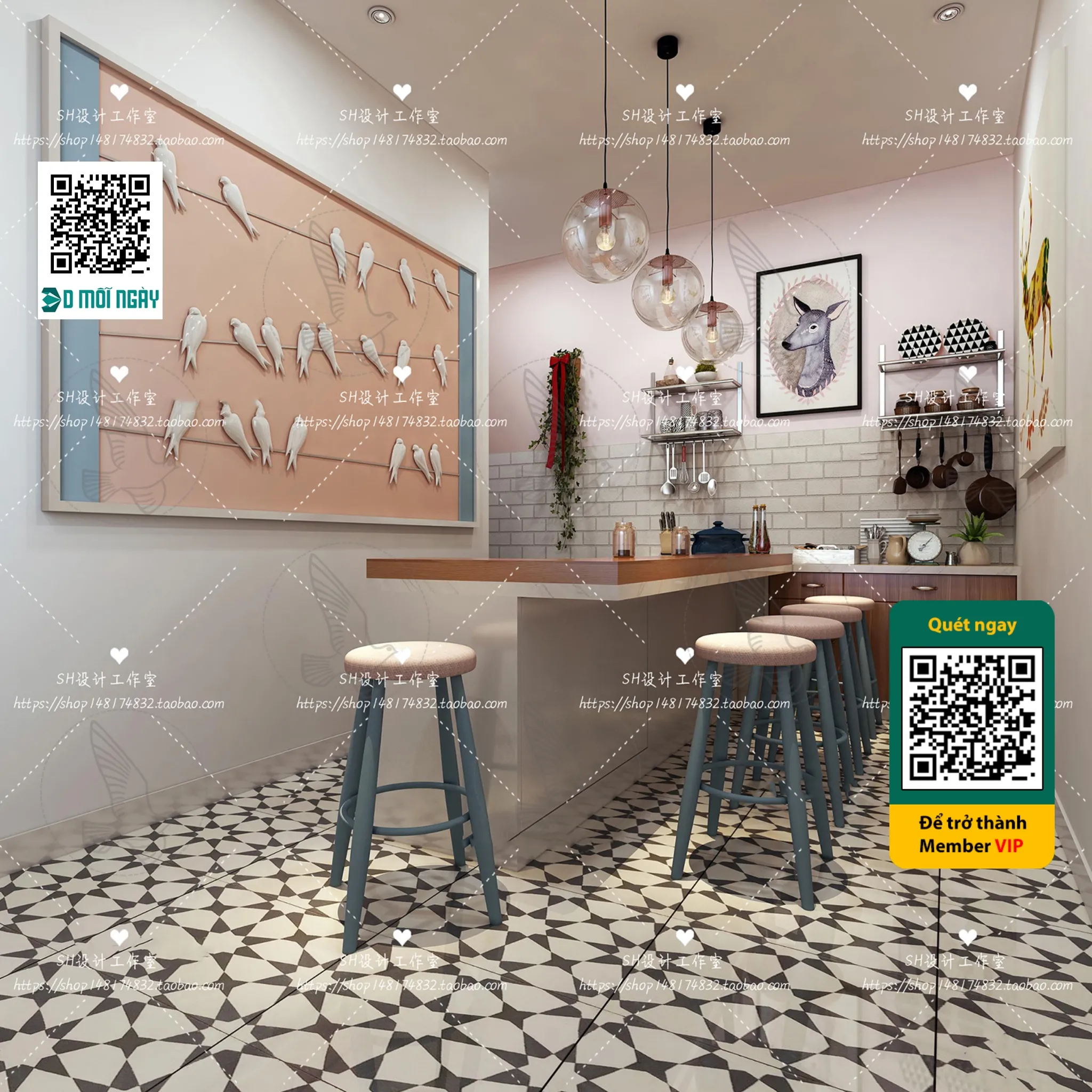 OTHER MODELS - BAR - VRAY / CORONA - 3D MODEL - 5364