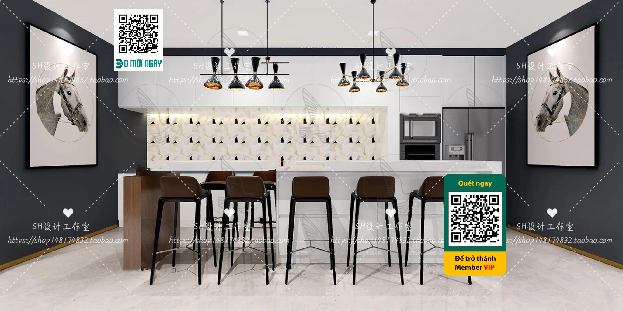 OTHER MODELS - BAR - VRAY / CORONA - 3D MODEL - 5366