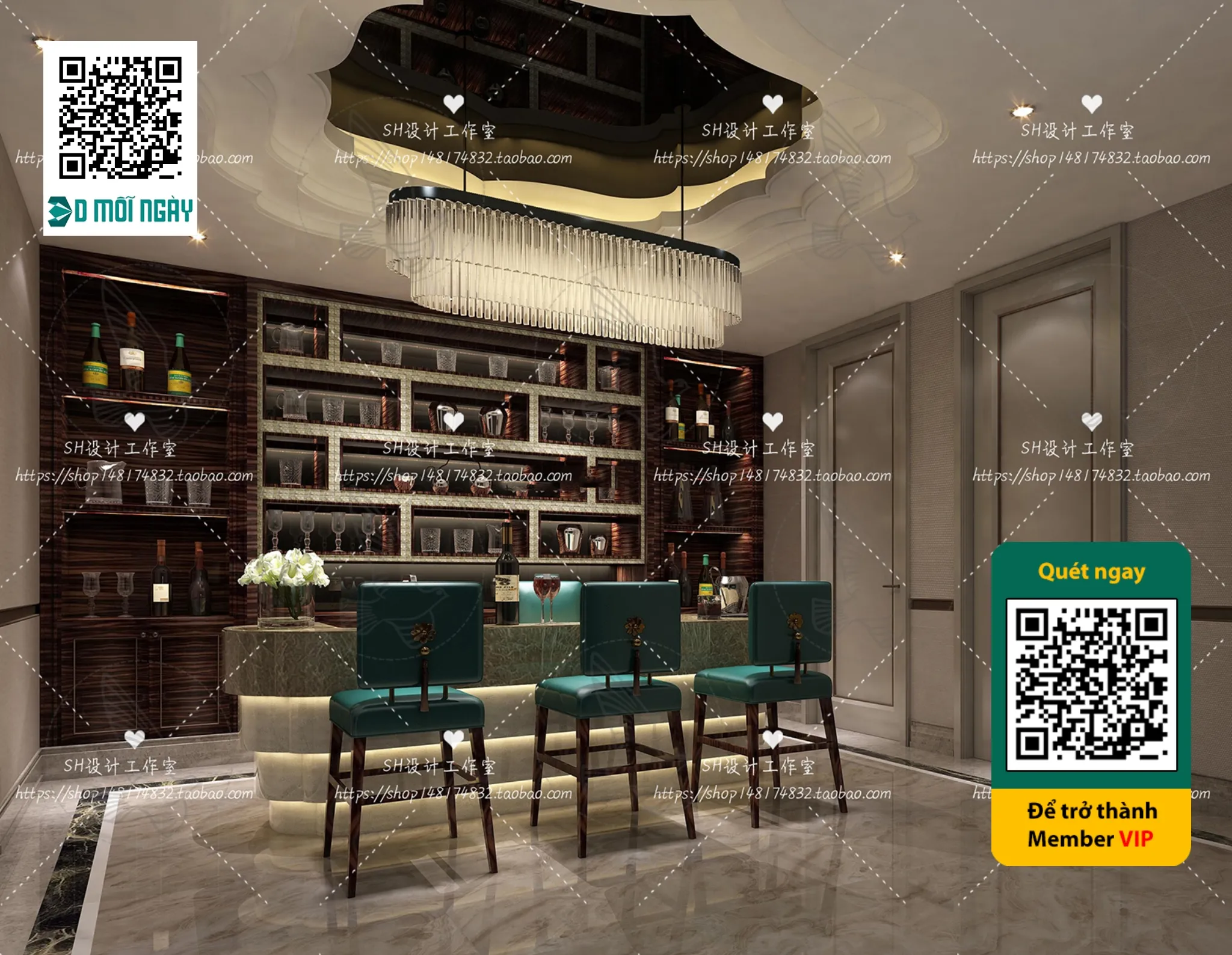 OTHER MODELS - BAR - VRAY / CORONA - 3D MODEL - 5384