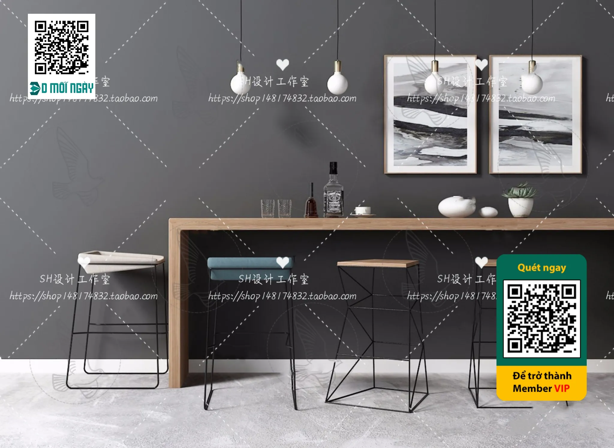 OTHER MODELS - BAR - VRAY / CORONA - 3D MODEL - 5386