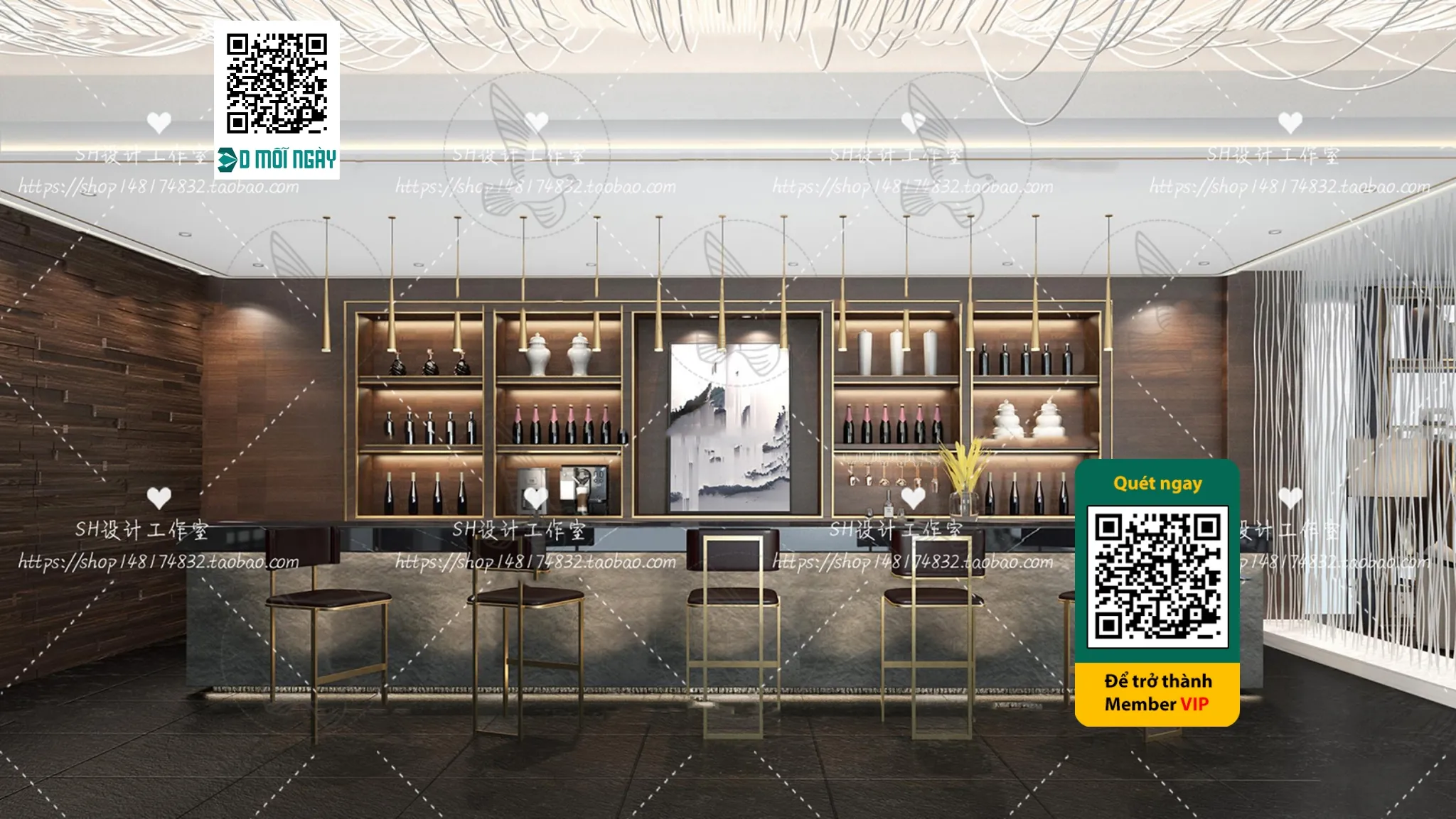 OTHER MODELS - BAR - VRAY / CORONA - 3D MODEL - 5389