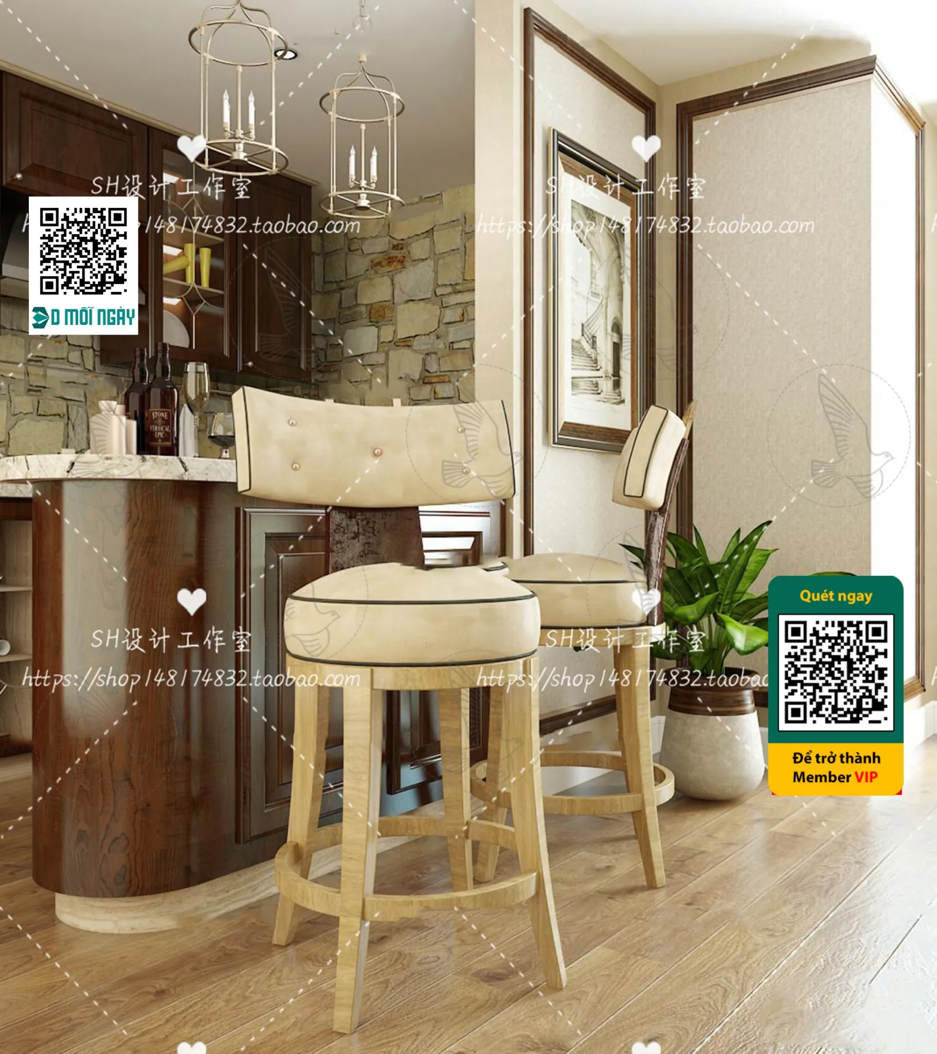 OTHER MODELS - BAR - VRAY / CORONA - 3D MODEL - 5392