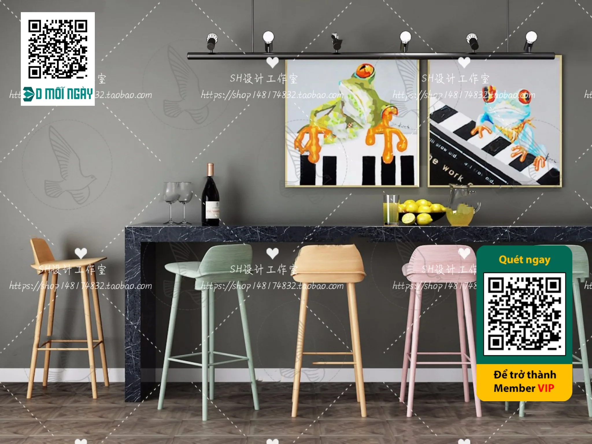 OTHER MODELS - BAR - VRAY / CORONA - 3D MODEL - 5396