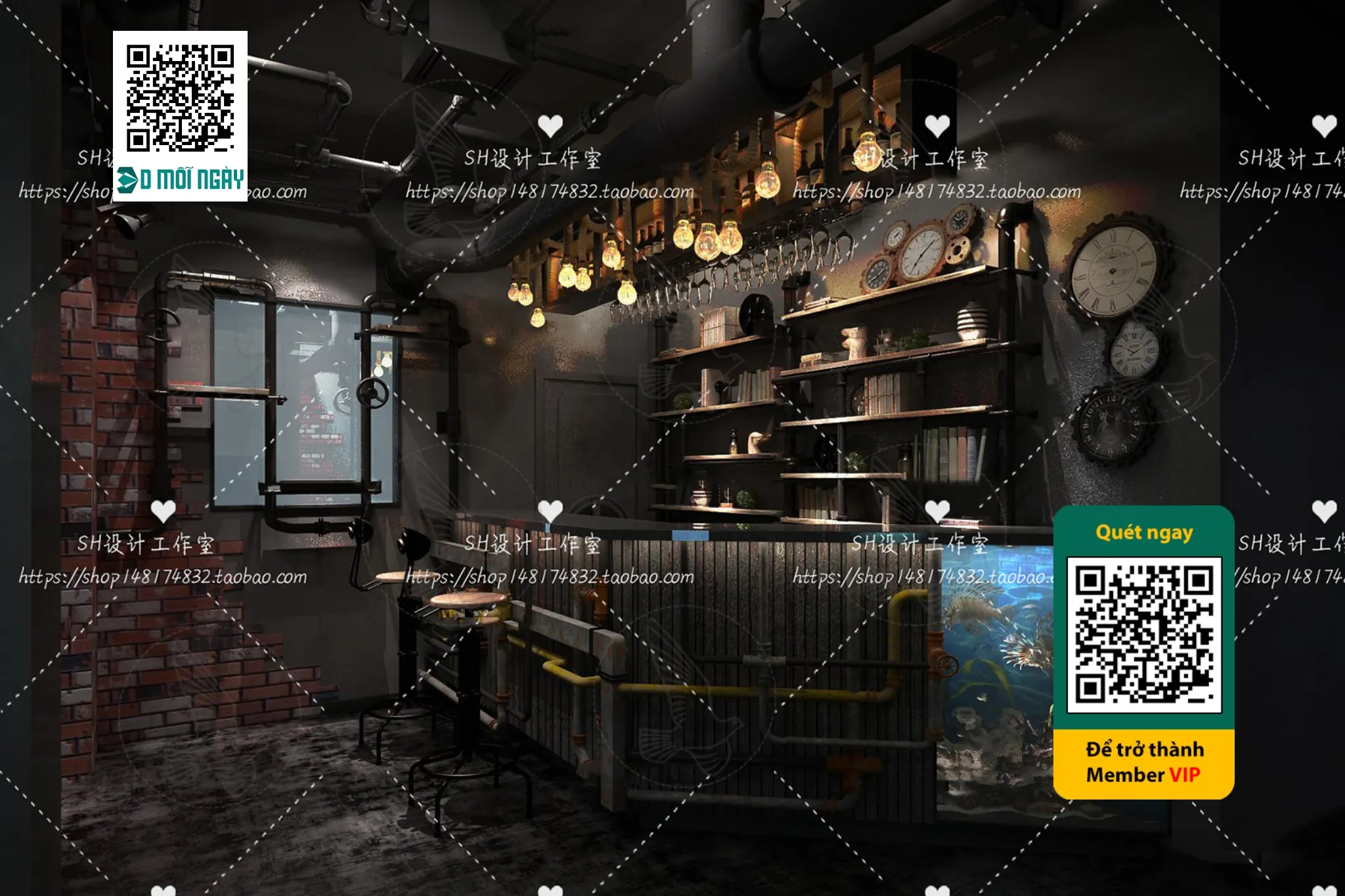 OTHER MODELS - BAR - VRAY / CORONA - 3D MODEL - 5405