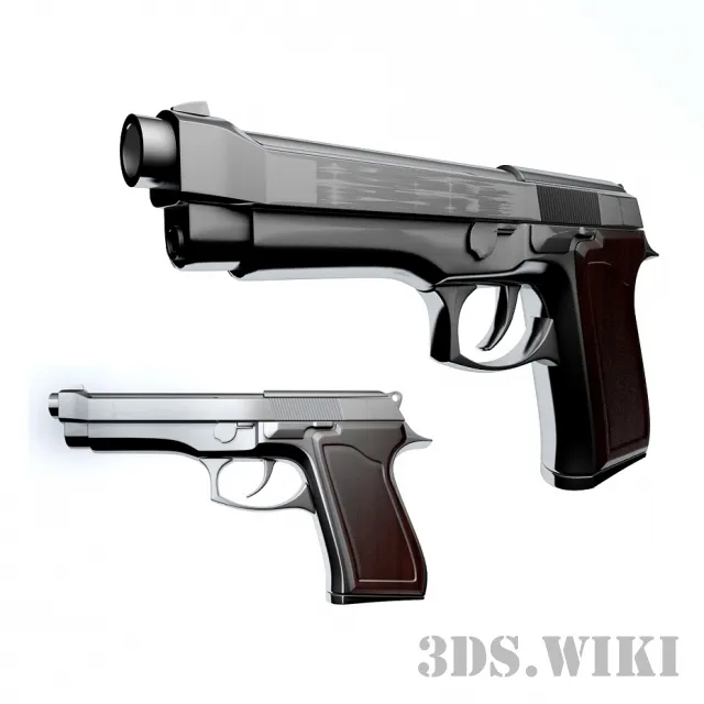 other-models - Beretta pistol 3D Model