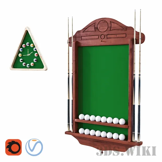 other-models - Billiard set 3D Model