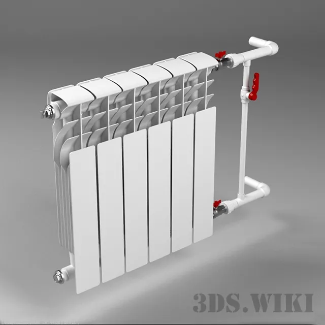 other-models - Bimetallic heating radiator 3D Model