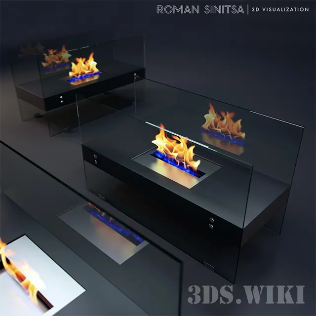 other-models - Bio fireplace 3D Model
