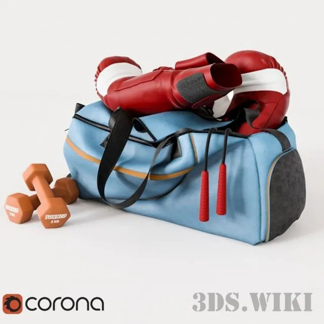 other-models - Boxing set with dumbbells Torneo 2kg 3D Model