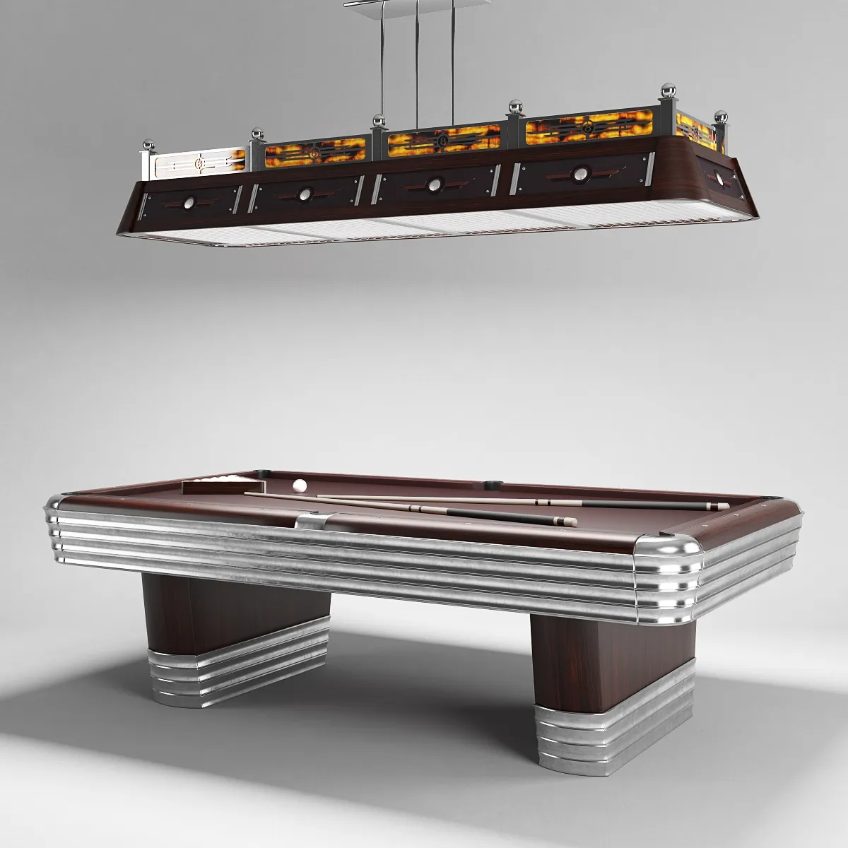 other-models - Brunswick pool table by RI Anderson 3D Model