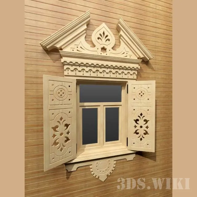 other-models - Carved window 3D Model