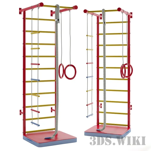 other-models - Children's sports corner "Sportishka 2" 3D Model