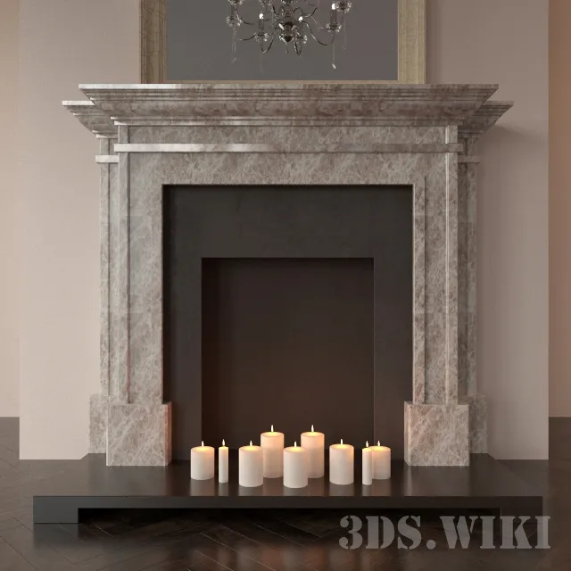 other-models - Classic English fireplace 3D Model