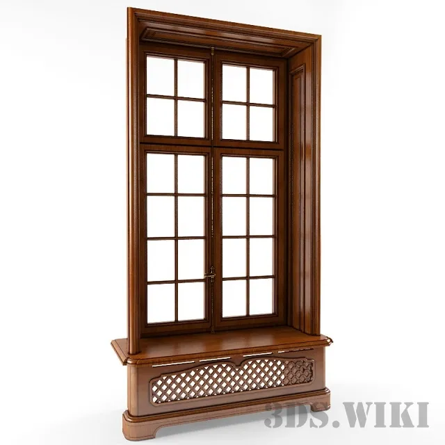 other-models - Classic wooden window 3D Model
