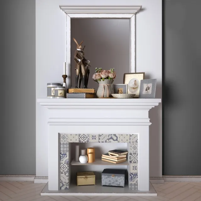 other-models - Decorative fireplace set 3D Model
