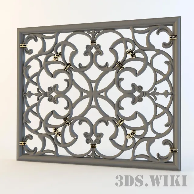 other-models - Decorative grille for radiator 3D Model