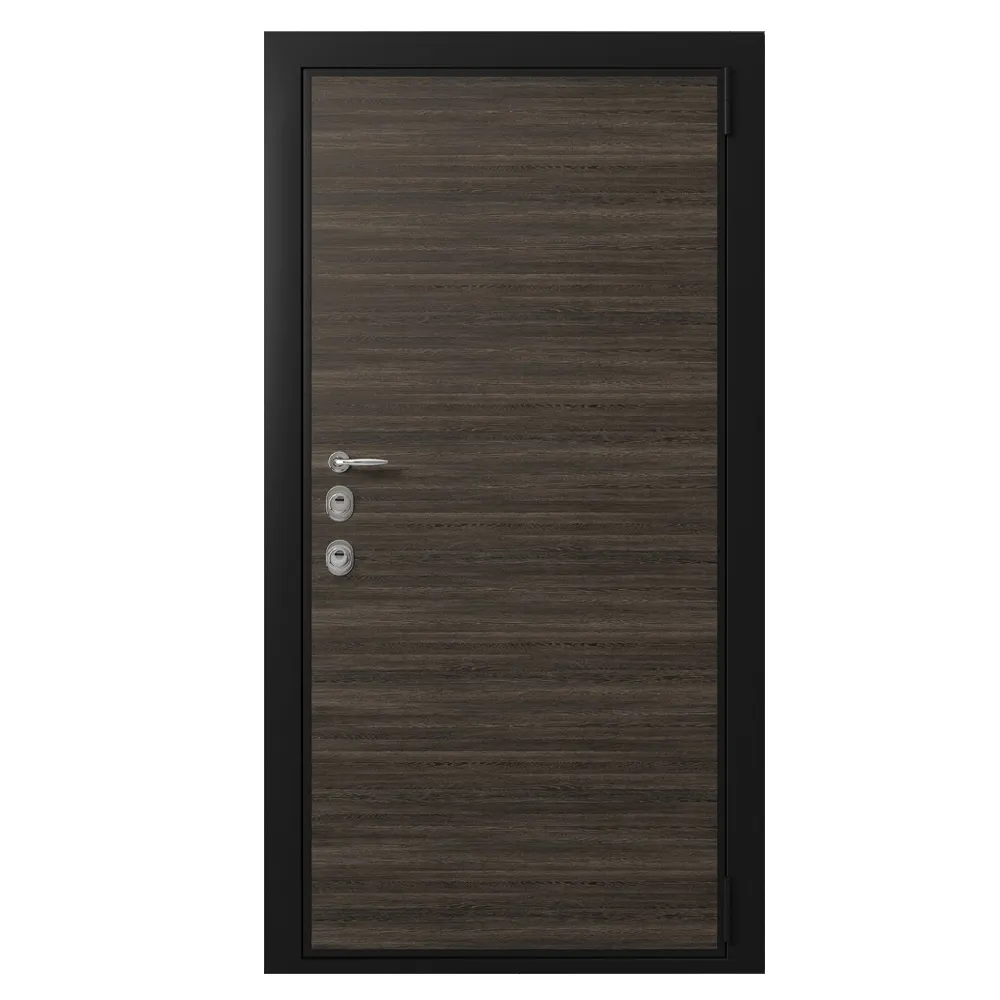 other-models - Door entrance metal with wooden decorative plate 3D Model
