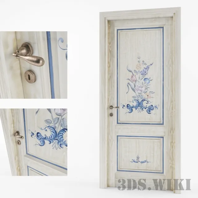 other-models - Door with painting 3D Model