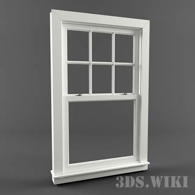 other-models - Double Hung Window 3D Model