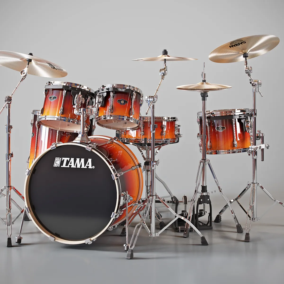 other-models - Drum Kit Tama Superstar Custom 3D Model