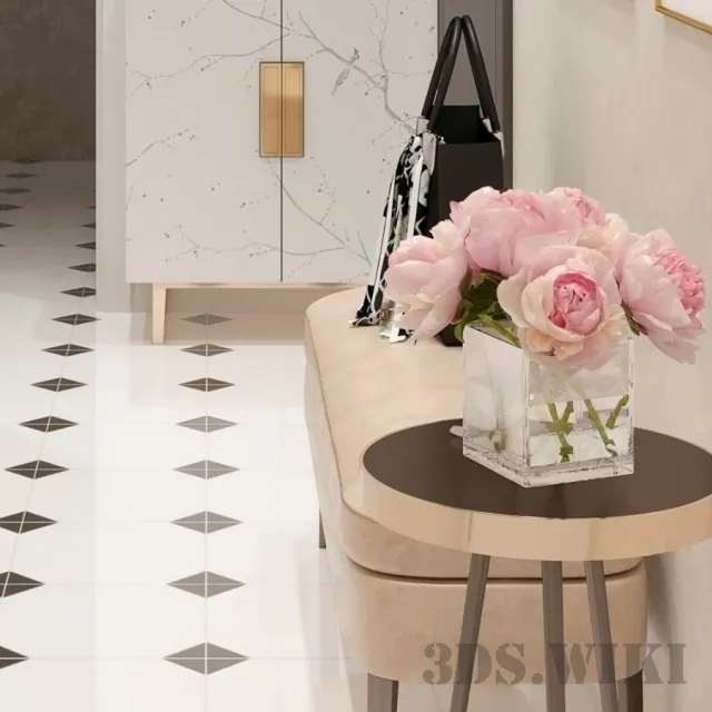 other-models - Eight floor tiles from APE Ceramica 3D Model