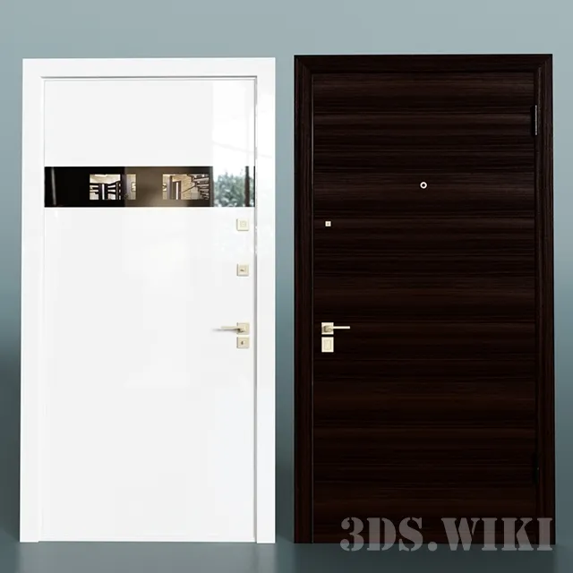 other-models - Entrance steel door Leganza Smart 3D Model
