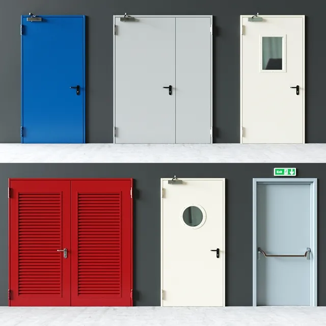 other-models - Fire doors from Novoferm Elite 3D Model