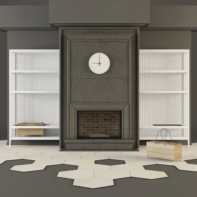other-models - Fire_Place_C 3D Model