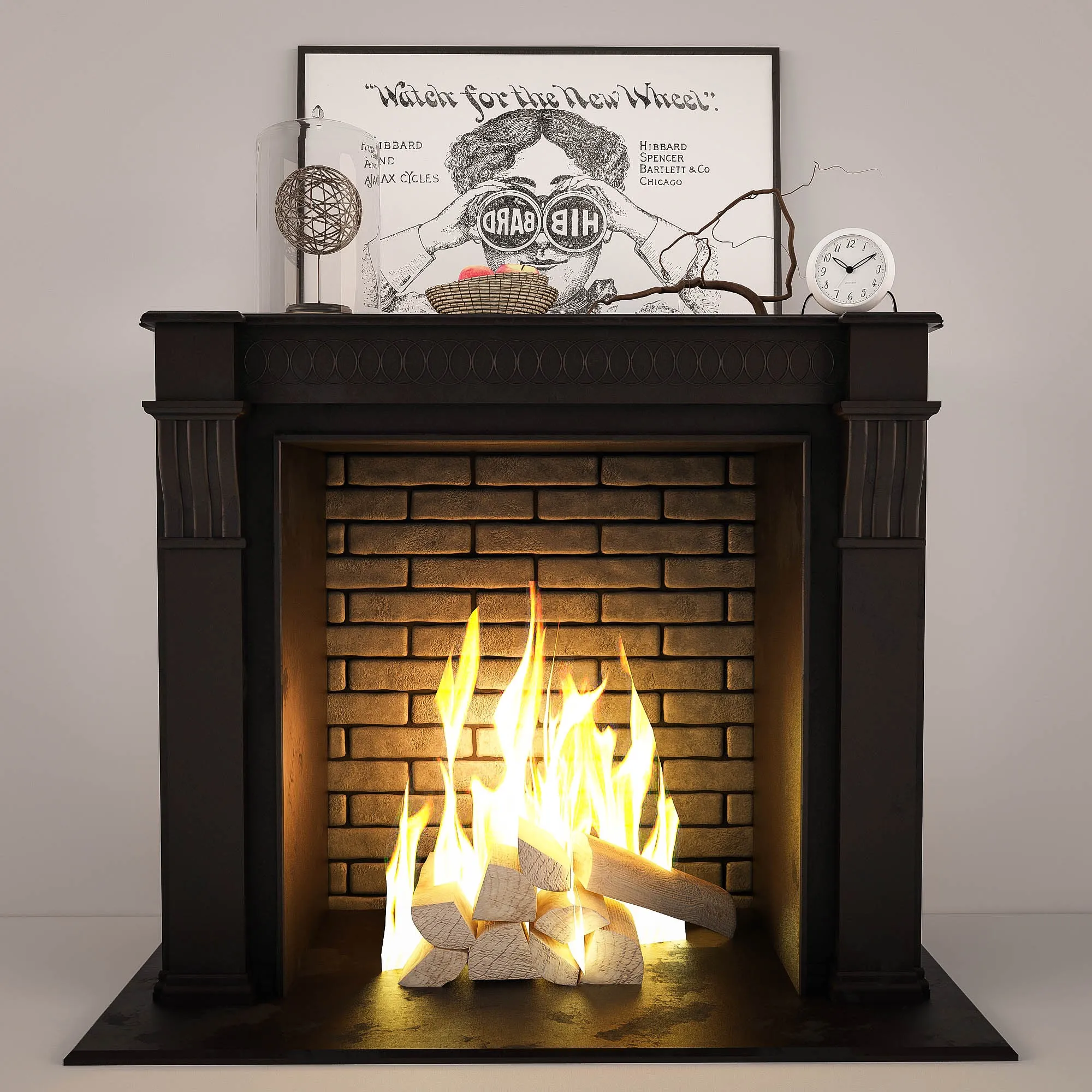 other-models - Fireplace 008 3D Model