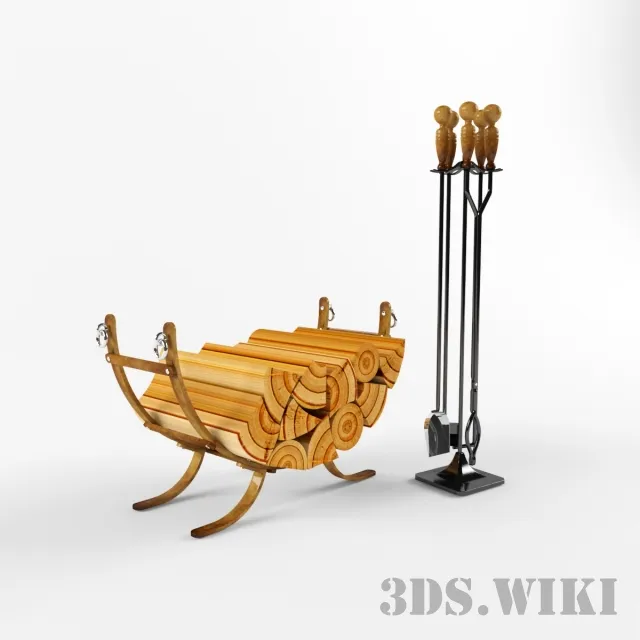 other-models - Fireplace accessories 3D Model