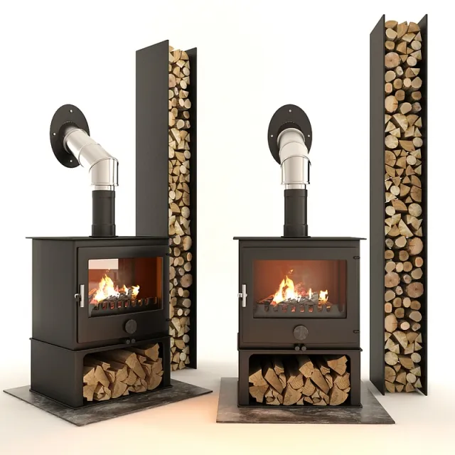 other-models - Fireplace and firewood 3D Model