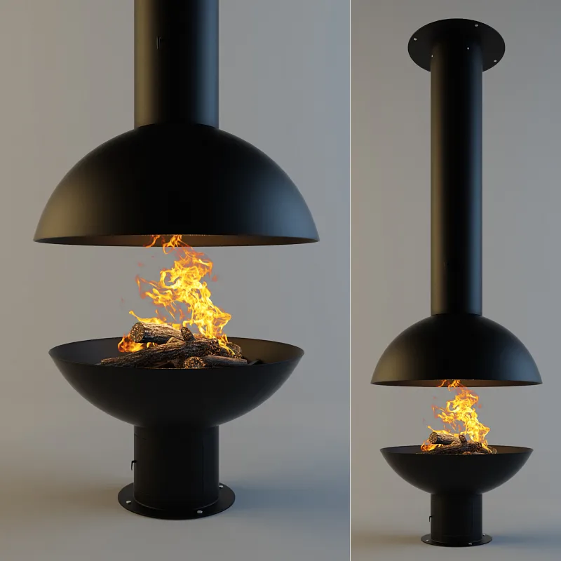 other-models - Fireplace Mezzo Focus 2 3D Model