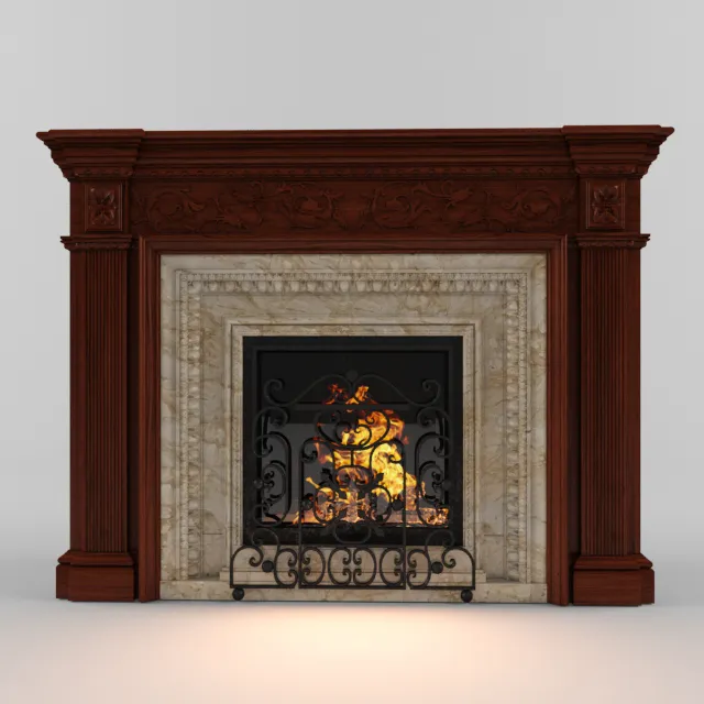 other-models - Fireplace Mezzo Focus 3 3D Model