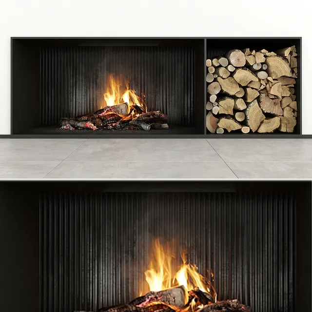 other-models - Fireplace modern 29 3D Model
