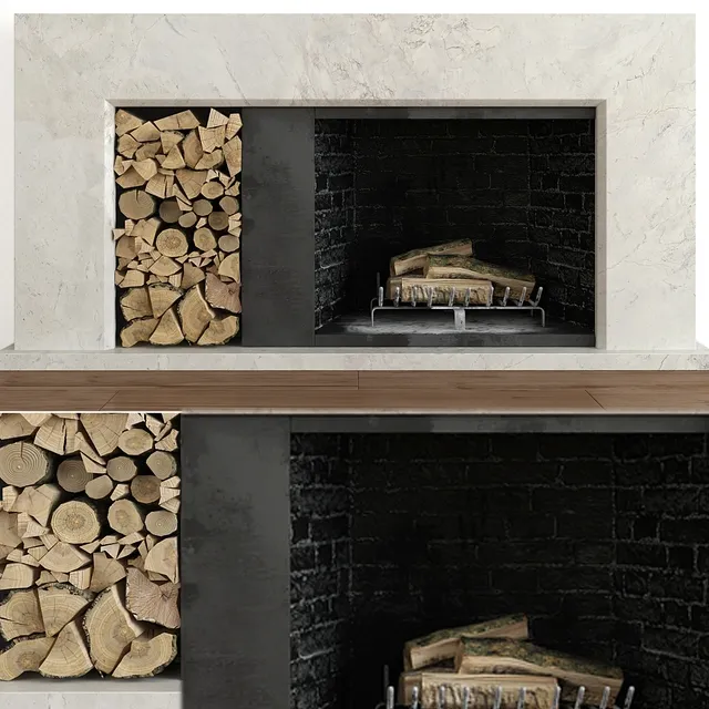 other-models - Fireplace modern 4 3D Model