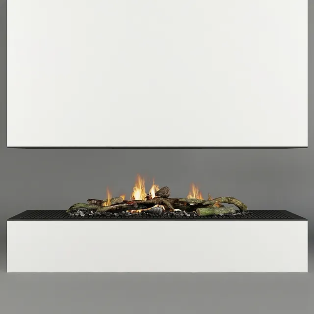 other-models - Fireplace modern_16 3D Model