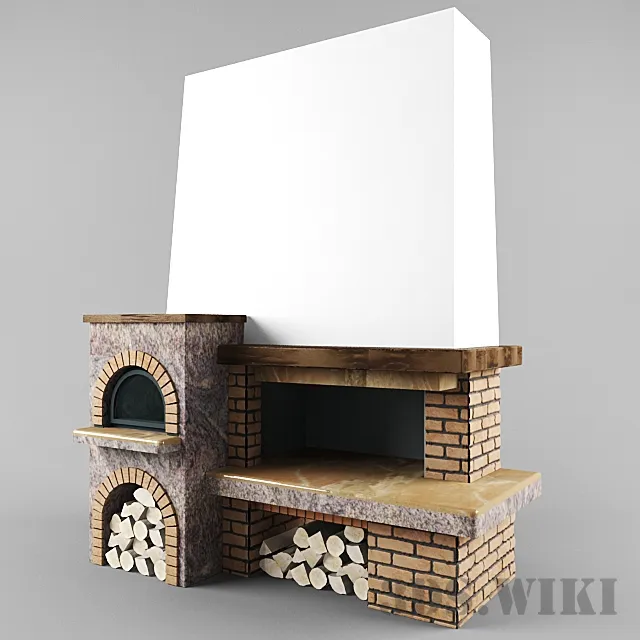 other-models - Fireplace Piazzetta Sestriere 3D Model
