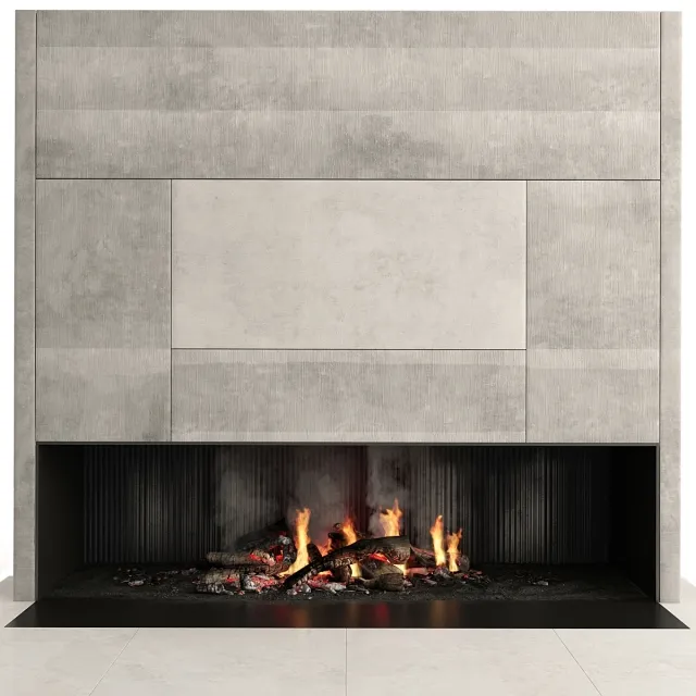 other-models - Fireplace_Modern 3D Model