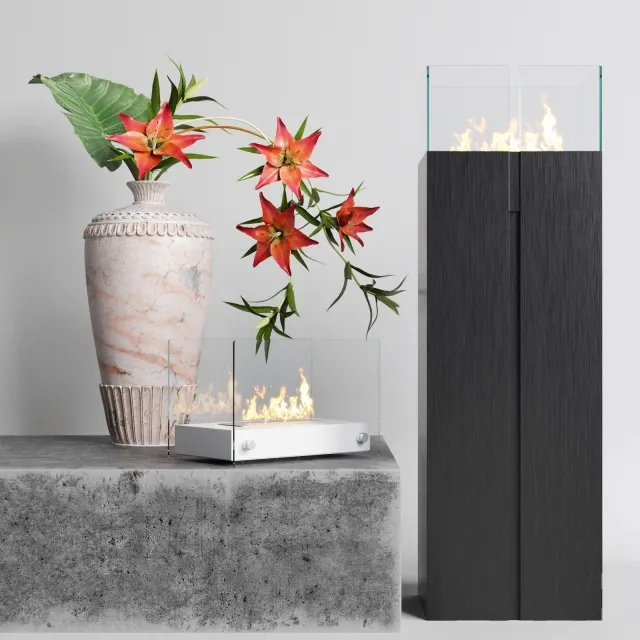 other-models - Fireplaces Romeo and Hotel Mini 3D Model