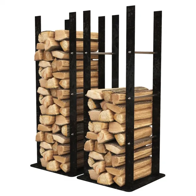 other-models - Firewood Storage Rack 3D Model