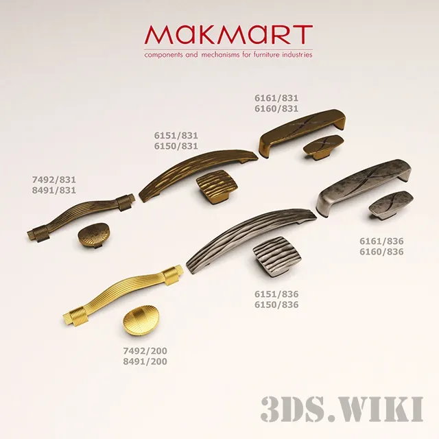 other-models - Furniture handles Makmart 3D Model