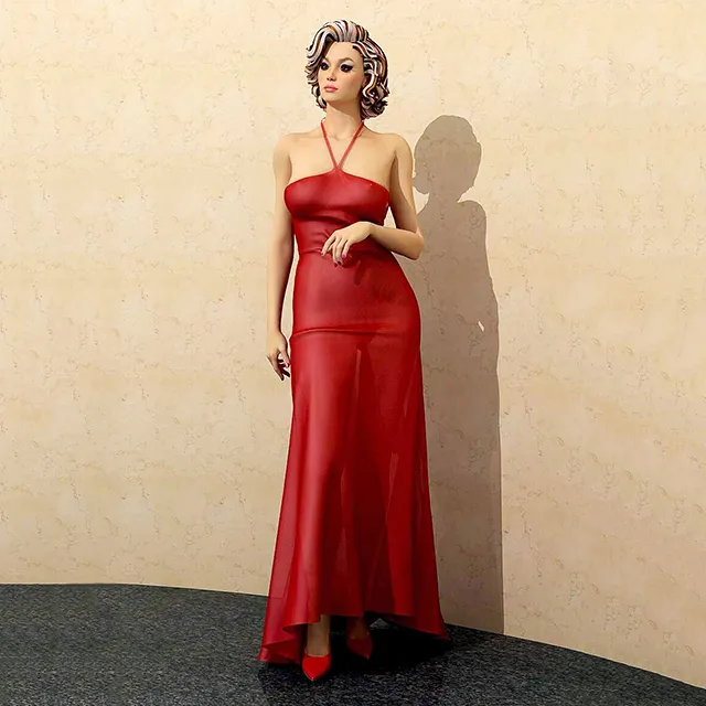 other-models - Girl in evening dress 3D Model