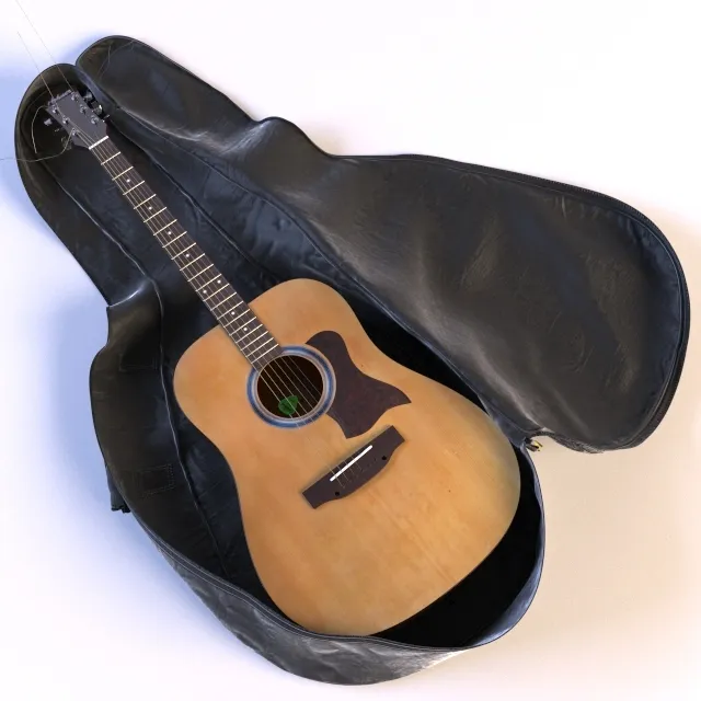 other-models - Gitara Hohner and  rockbag 3D Model