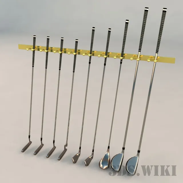 other-models - Golf clubs set 3D Model
