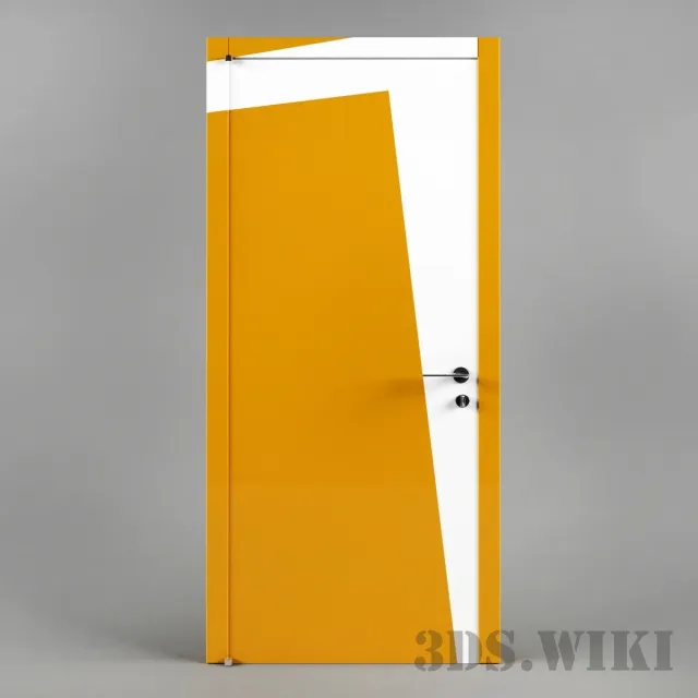 other-models - Green modern door 3D Model