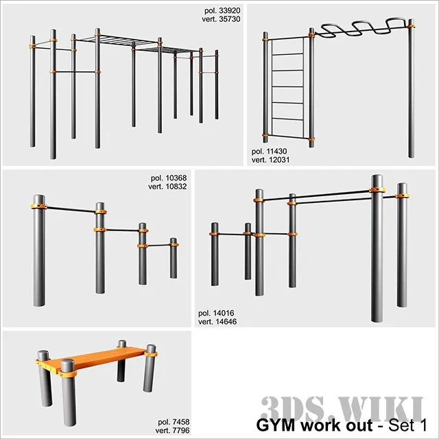 other-models - Gym Equipment 3D Model