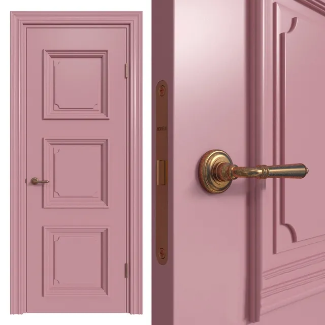 other-models - Internal door Academy Navarra 4 doors # 2 3D Model