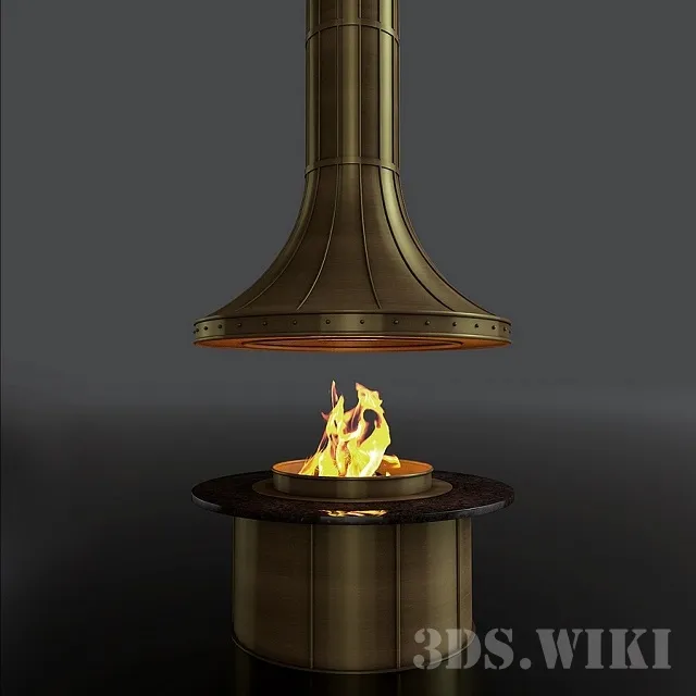 other-models - Island fireplace 3D Model